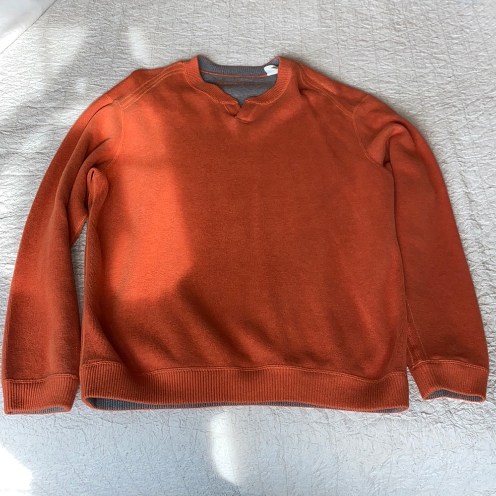 Tommy Bahama Men’s M Reversible Sweater Orange & Grey